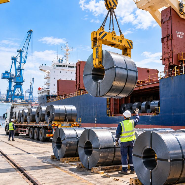 Steel Coil Cargo Handling